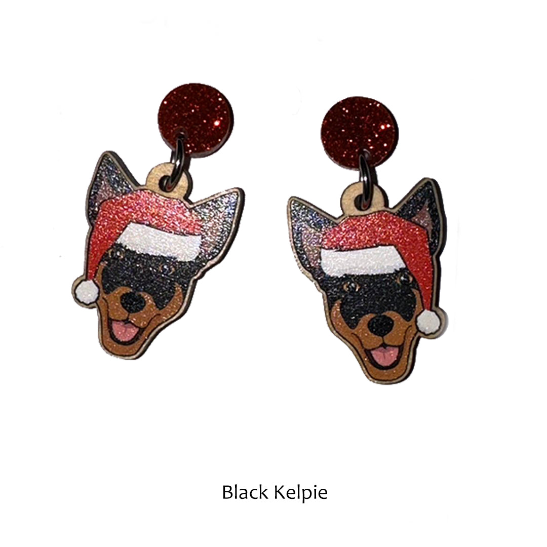 Doggy Christmas Earrings