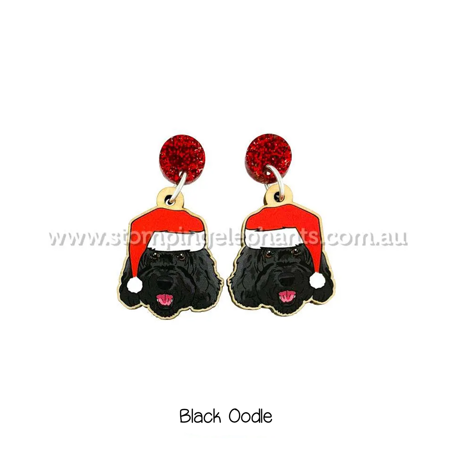 Doggy Christmas Earrings