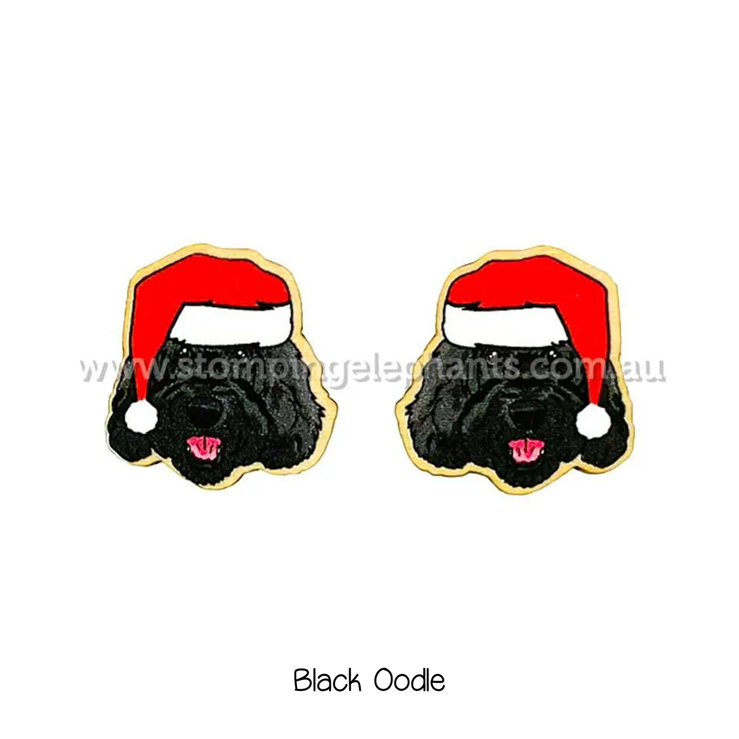 Doggy Christmas Earrings