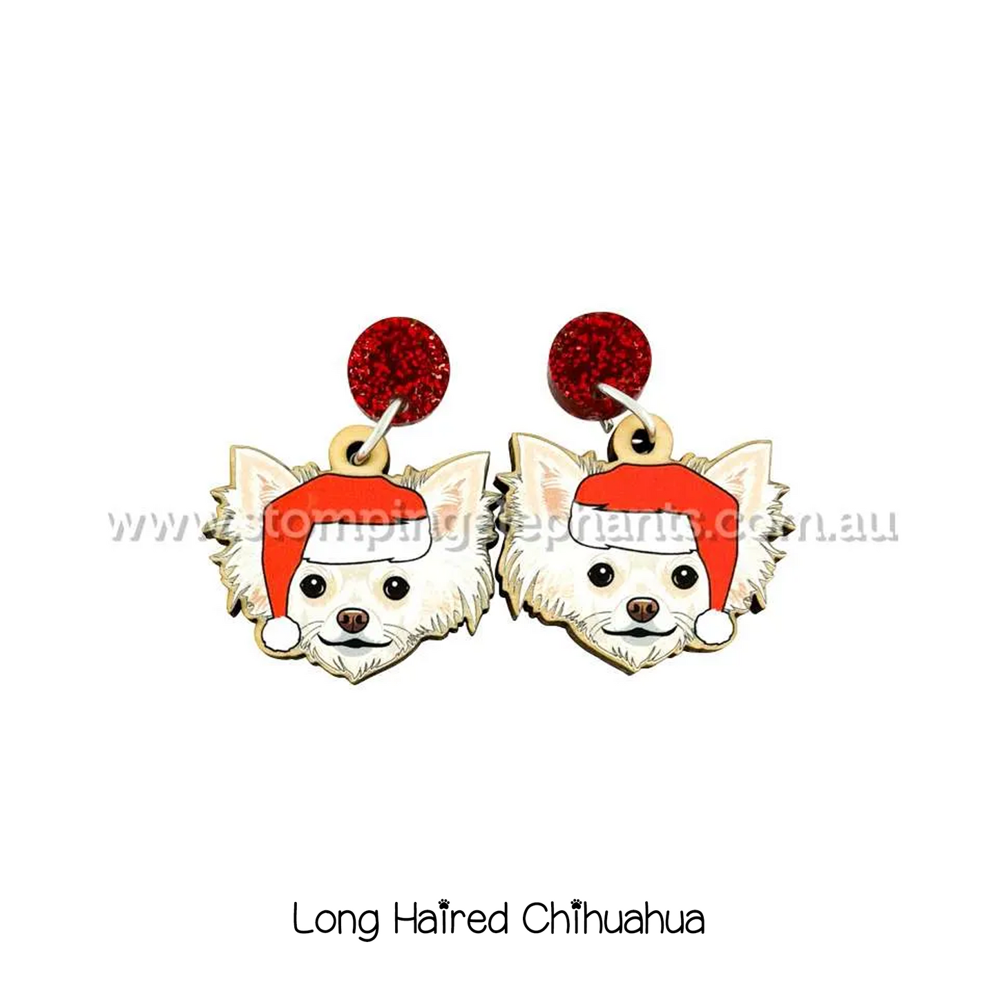 Doggy Christmas Earrings