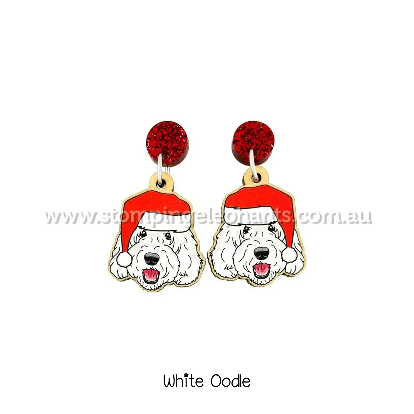 Doggy Christmas Earrings