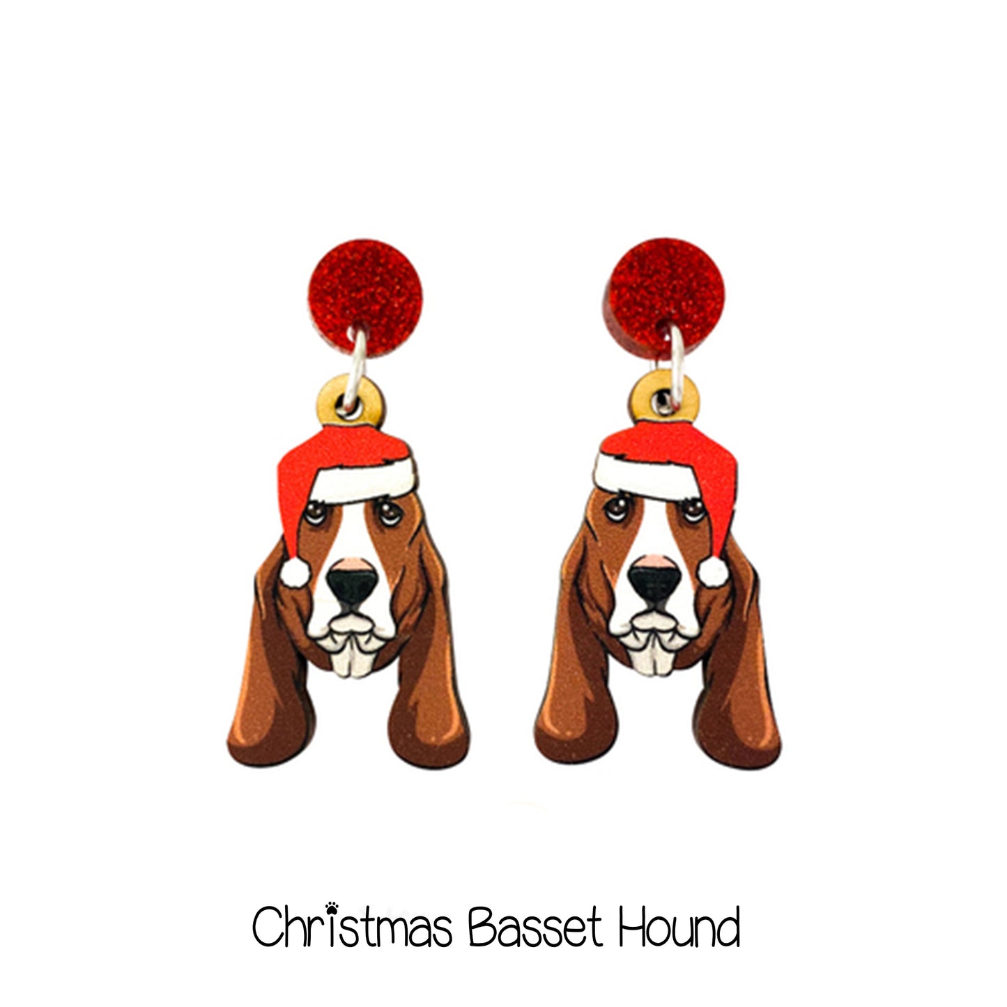 Doggy Christmas Earrings