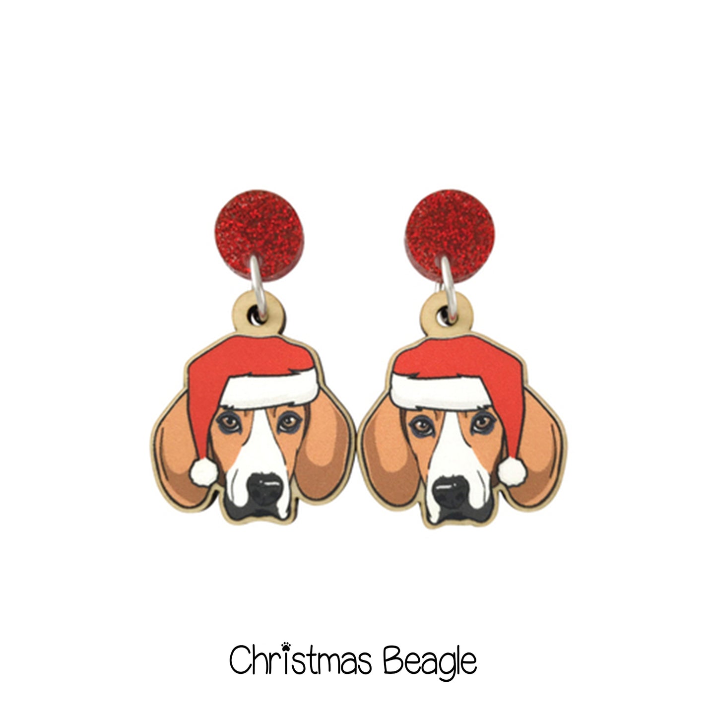 Doggy Christmas Earrings