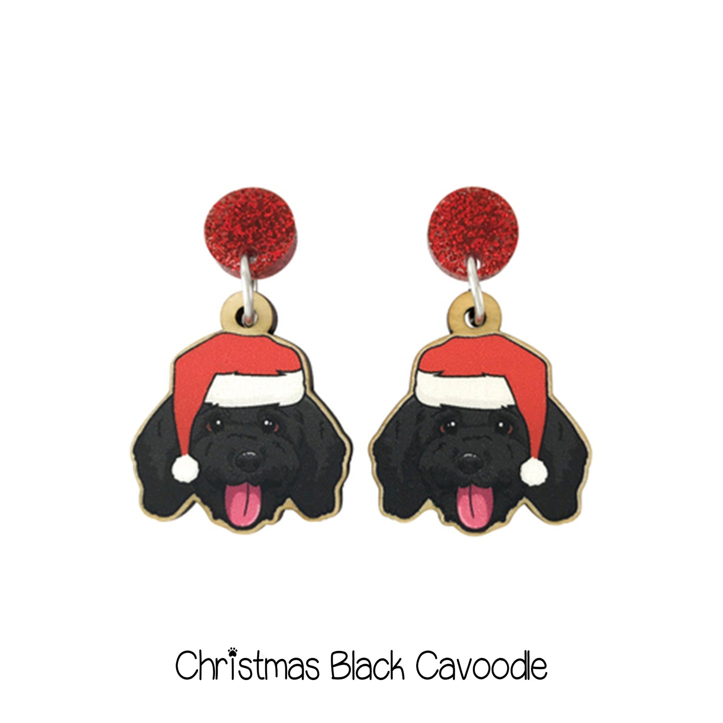 Doggy Christmas Earrings