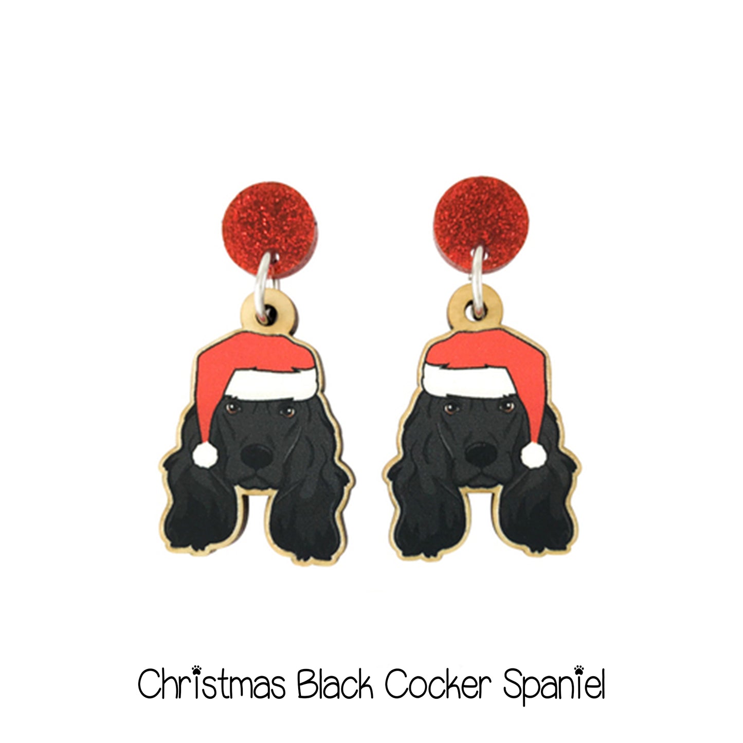 Doggy Christmas Earrings