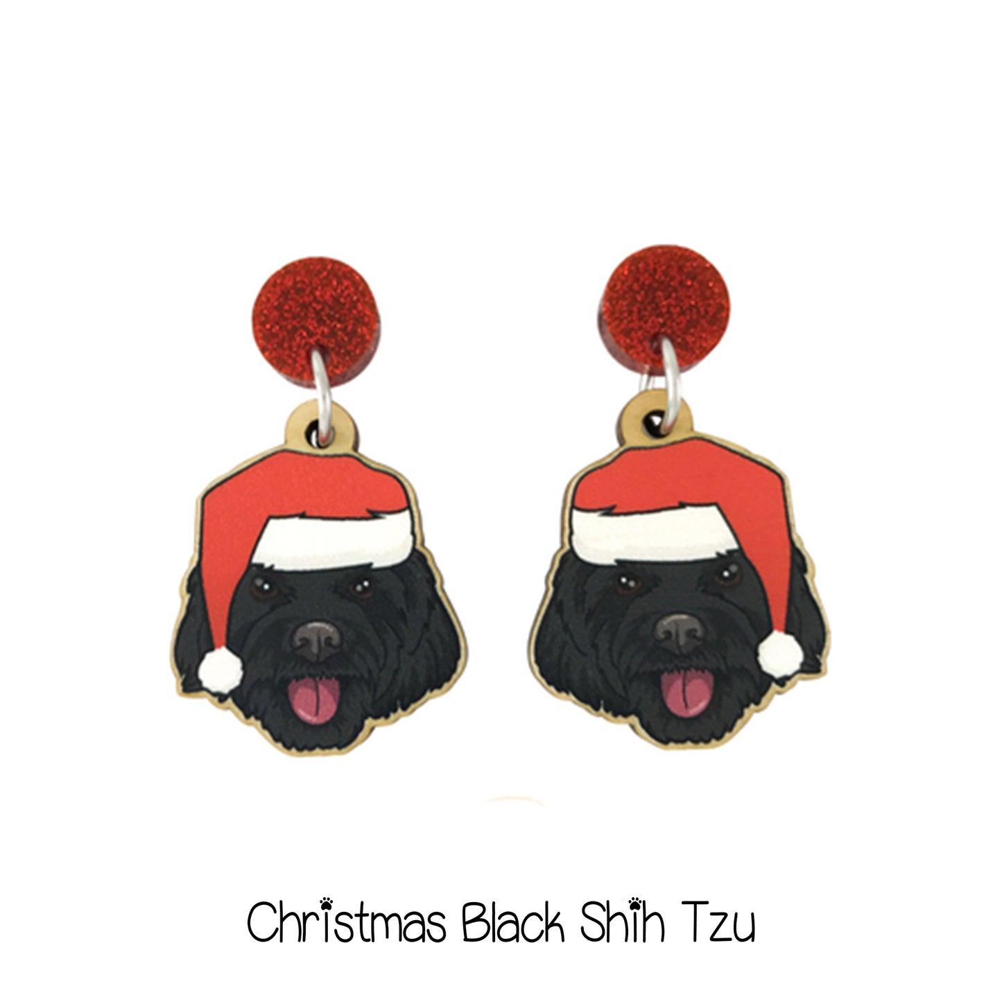 Doggy Christmas Earrings