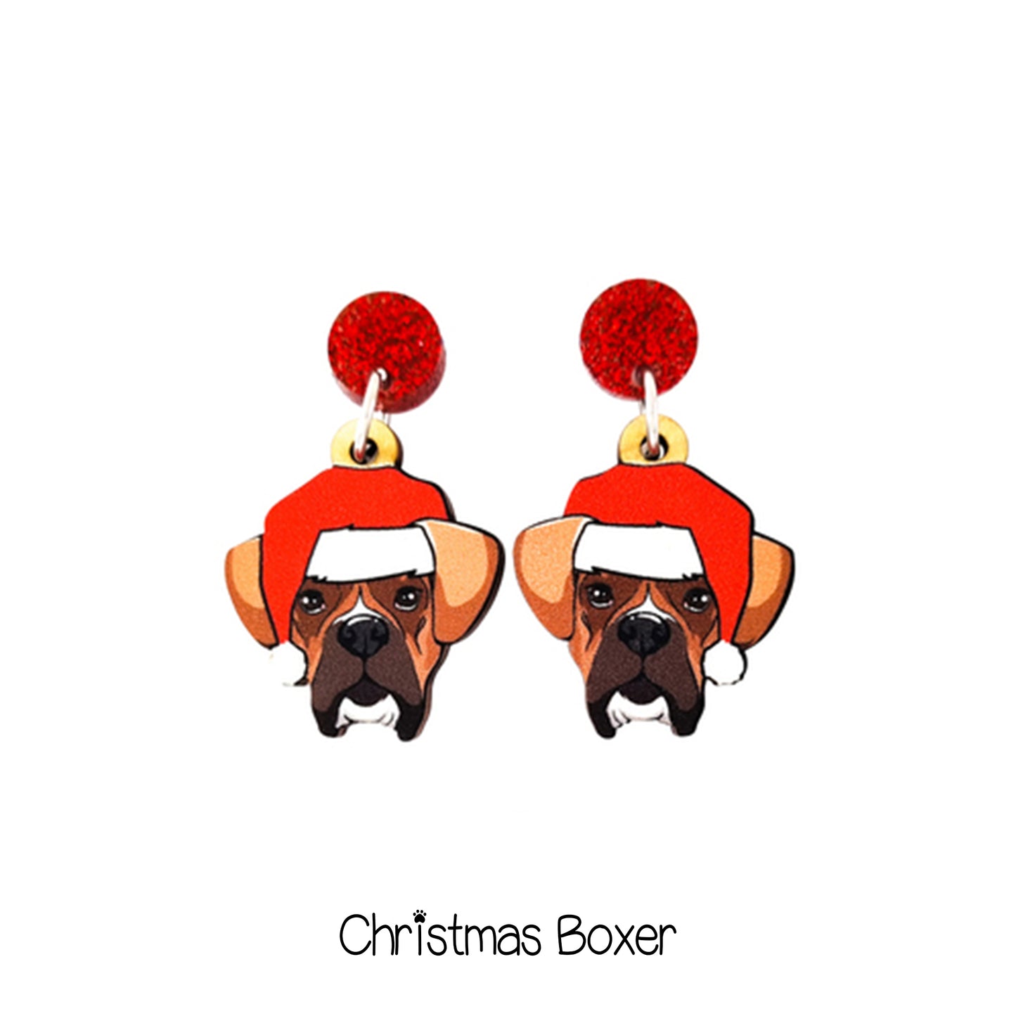 Doggy Christmas Earrings