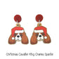 Doggy Christmas Earrings