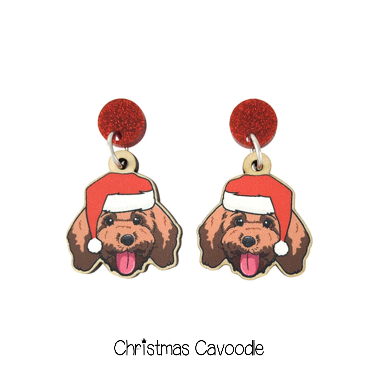 Doggy Christmas Earrings