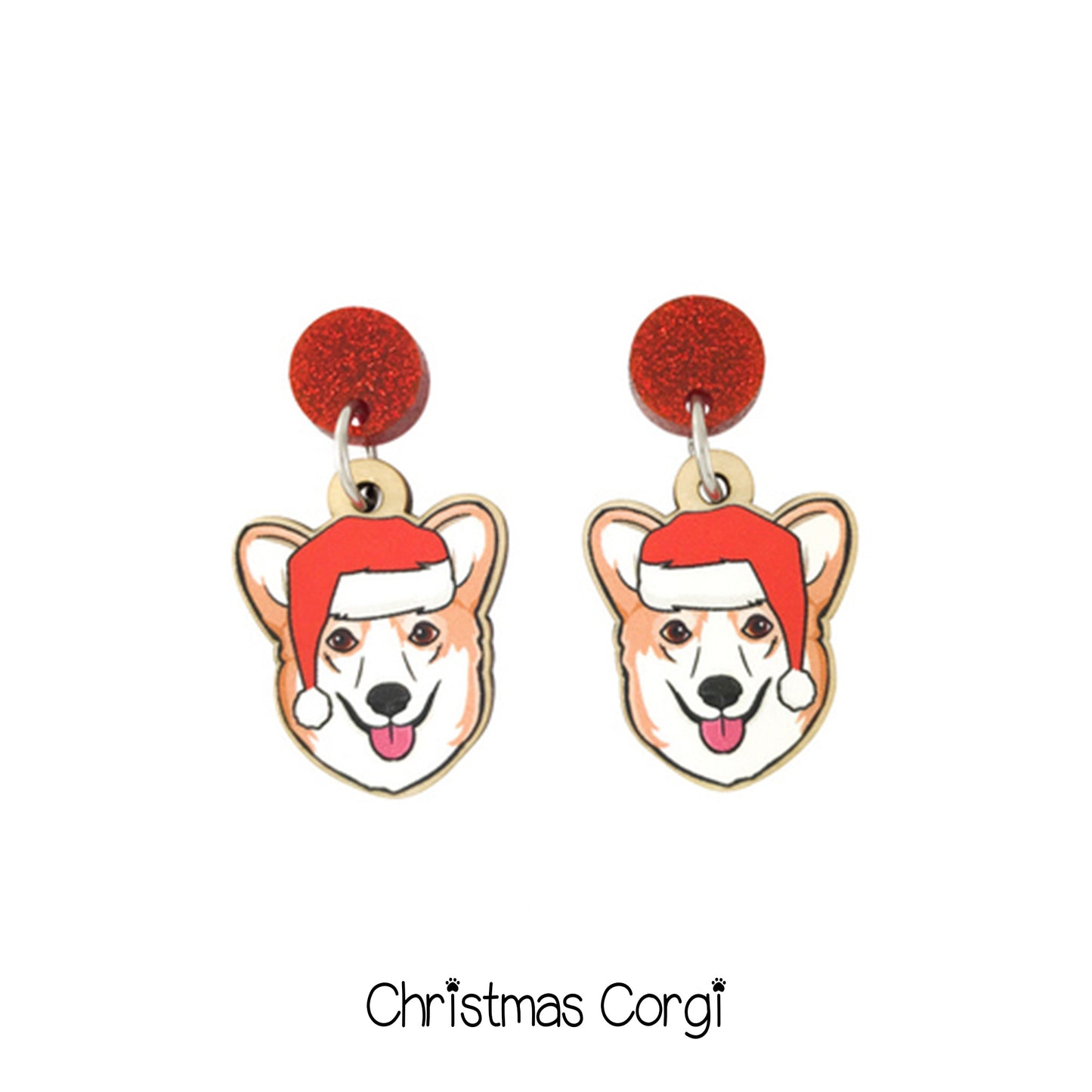 Doggy Christmas Earrings