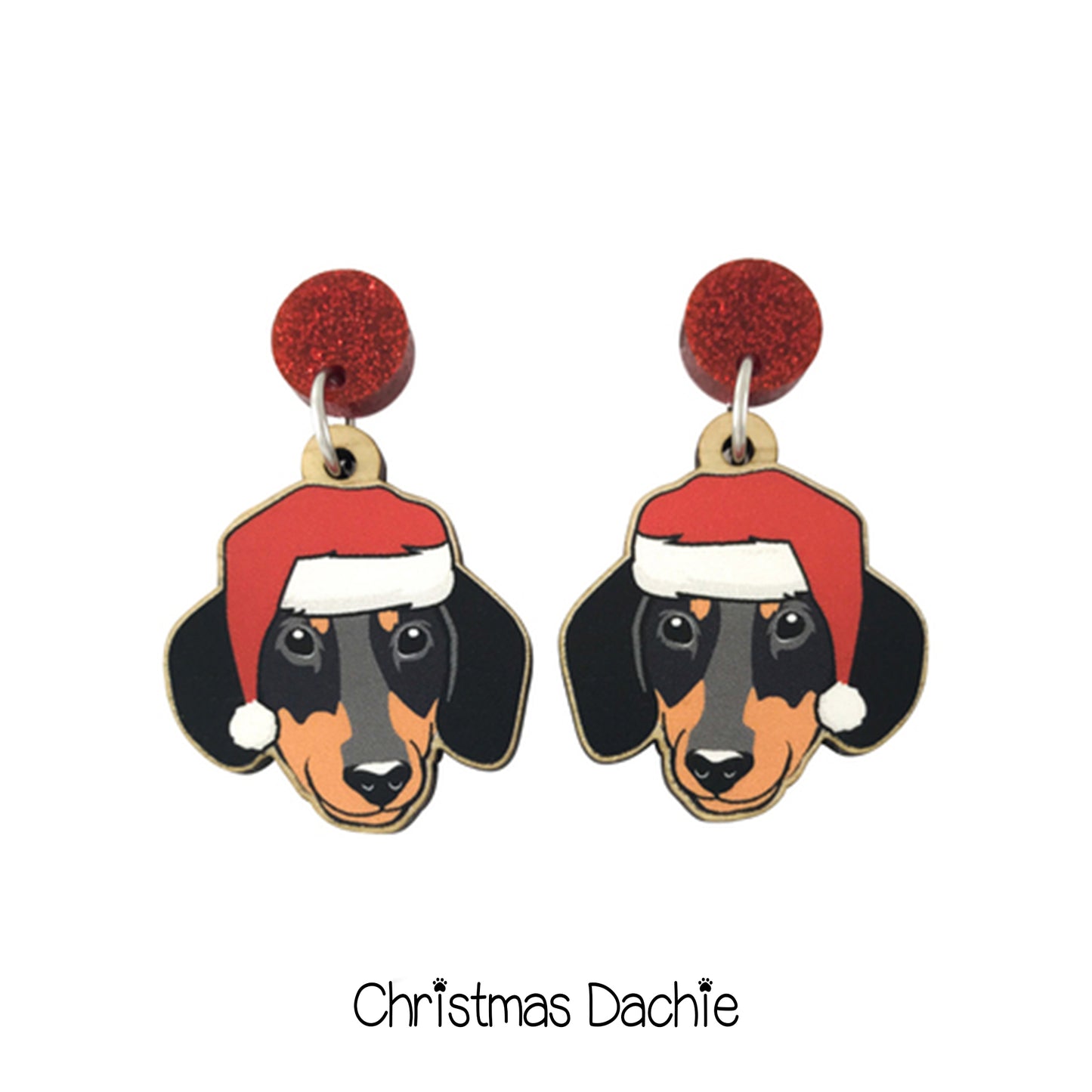 Doggy Christmas Earrings