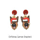 Doggy Christmas Earrings