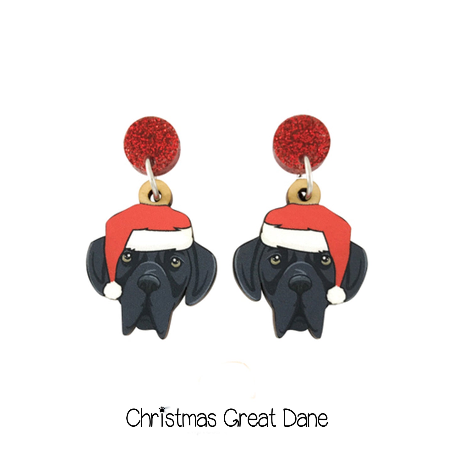 Doggy Christmas Earrings