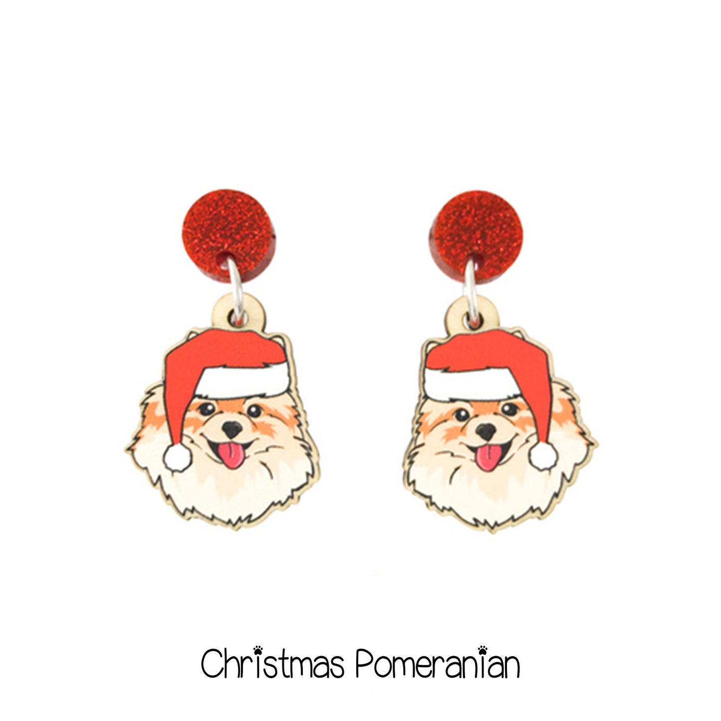 Doggy Christmas Earrings