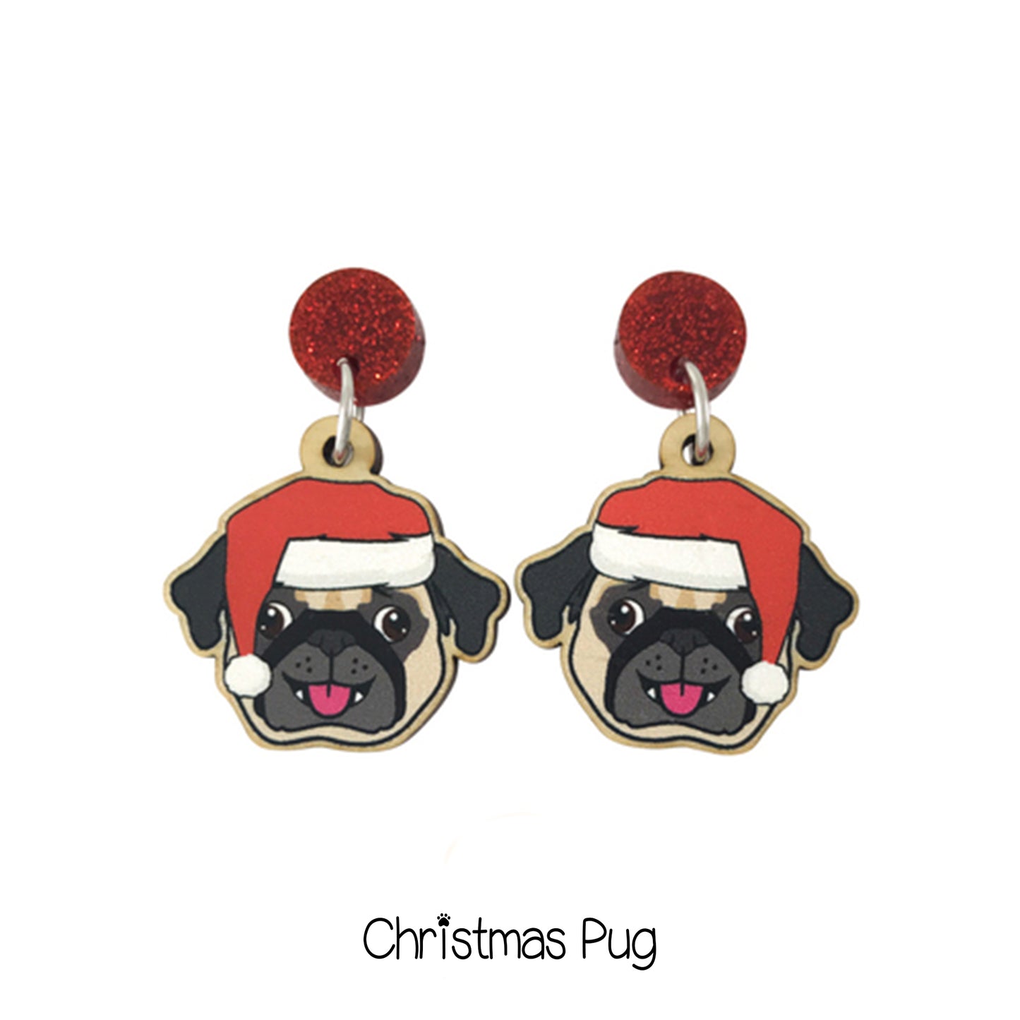 Doggy Christmas Earrings