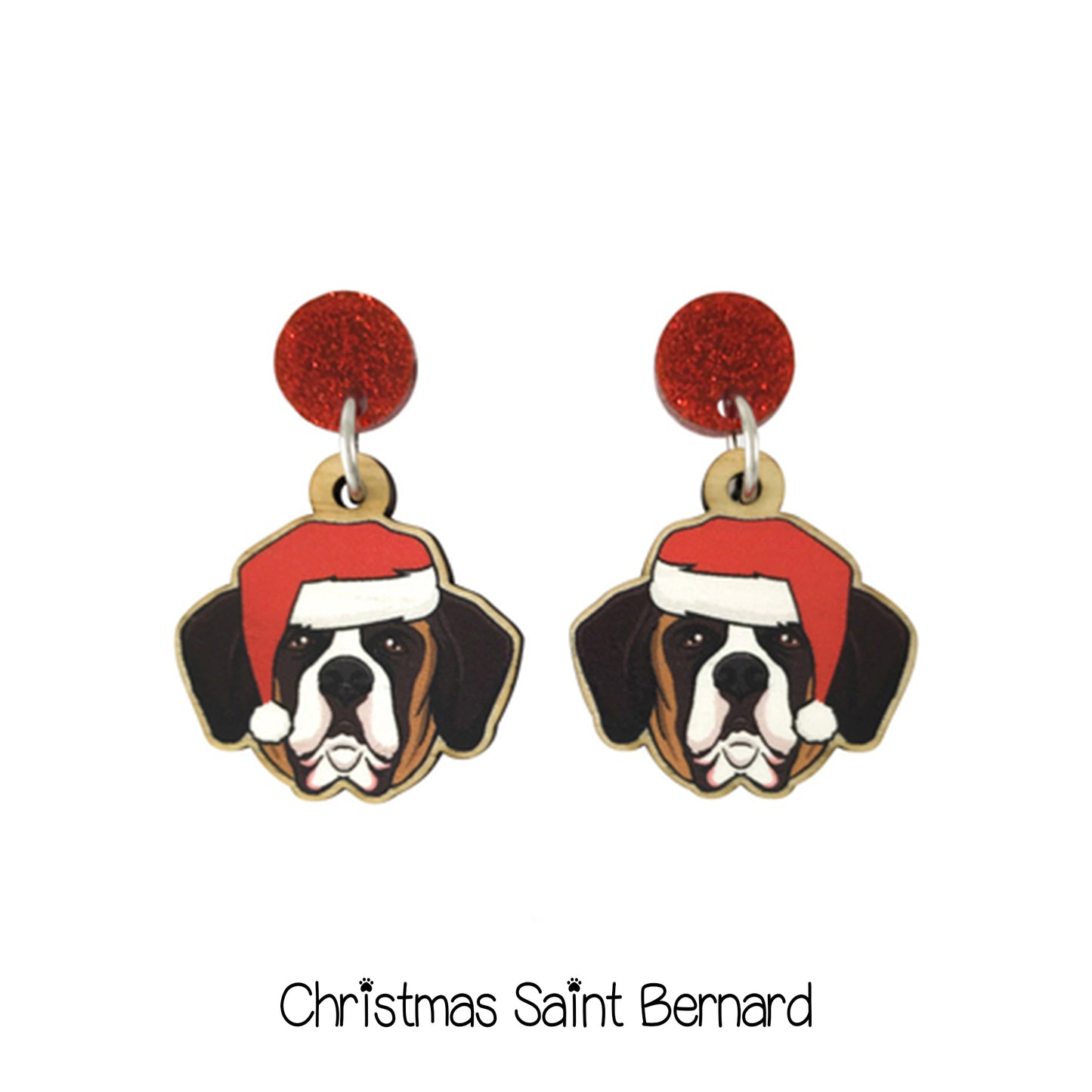 Doggy Christmas Earrings