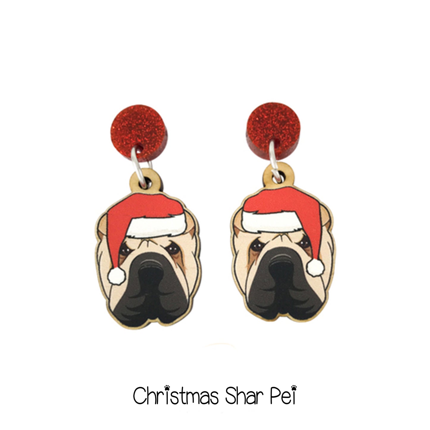 Doggy Christmas Earrings