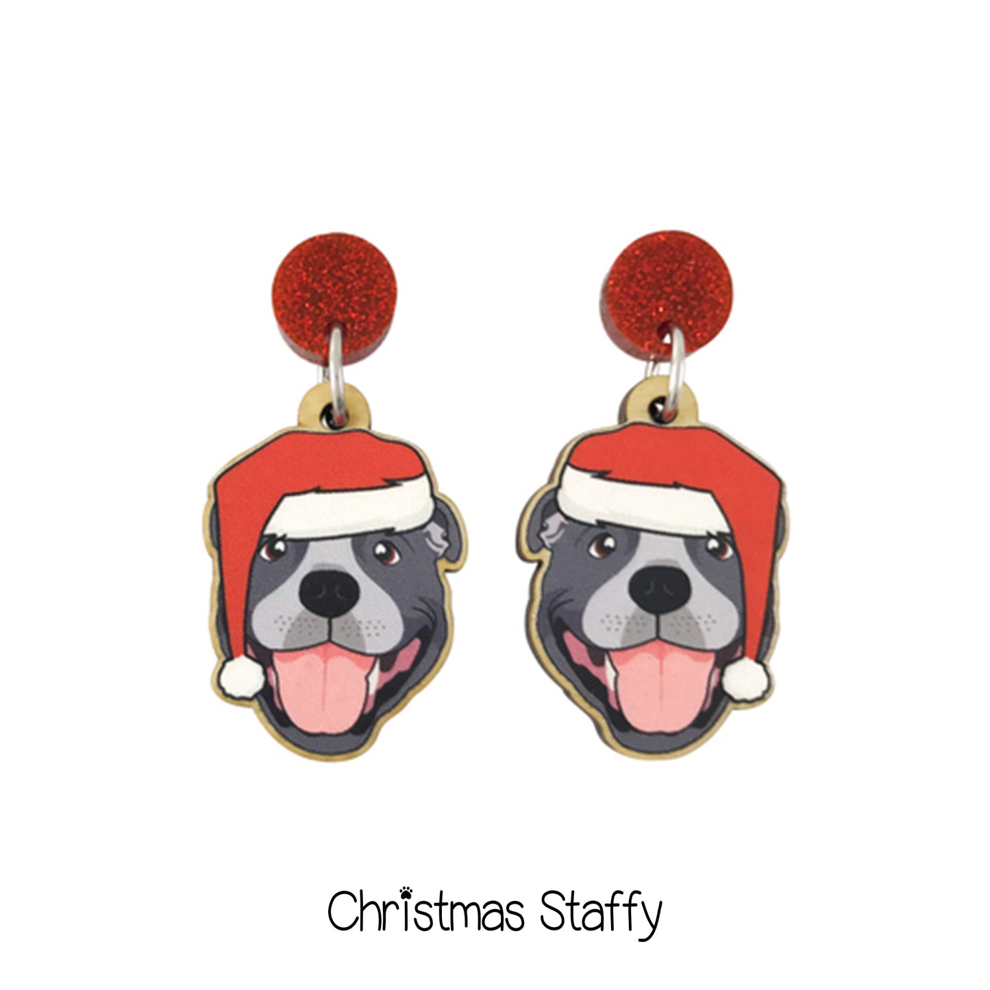 Doggy Christmas Earrings