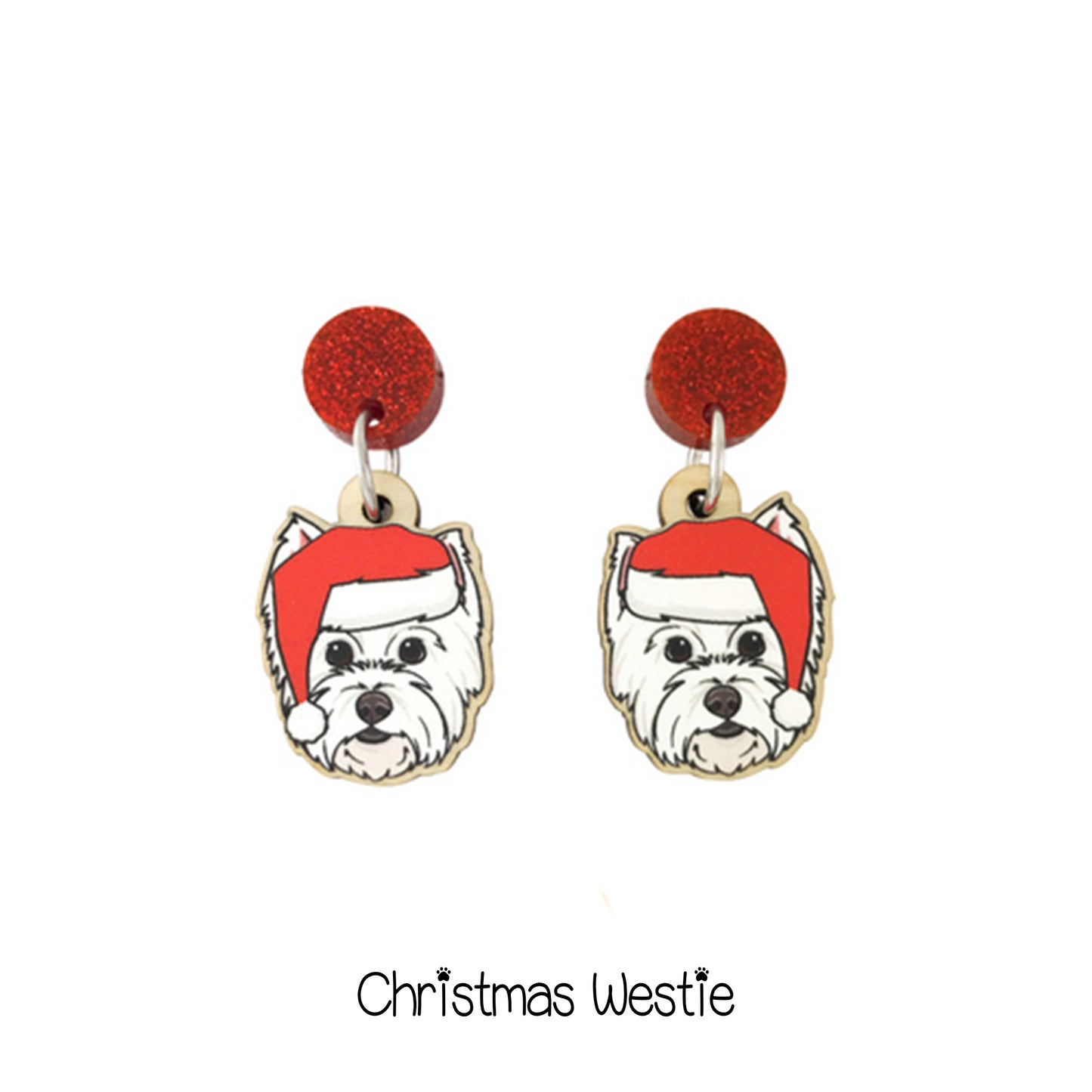 Doggy Christmas Earrings