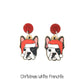 Doggy Christmas Earrings