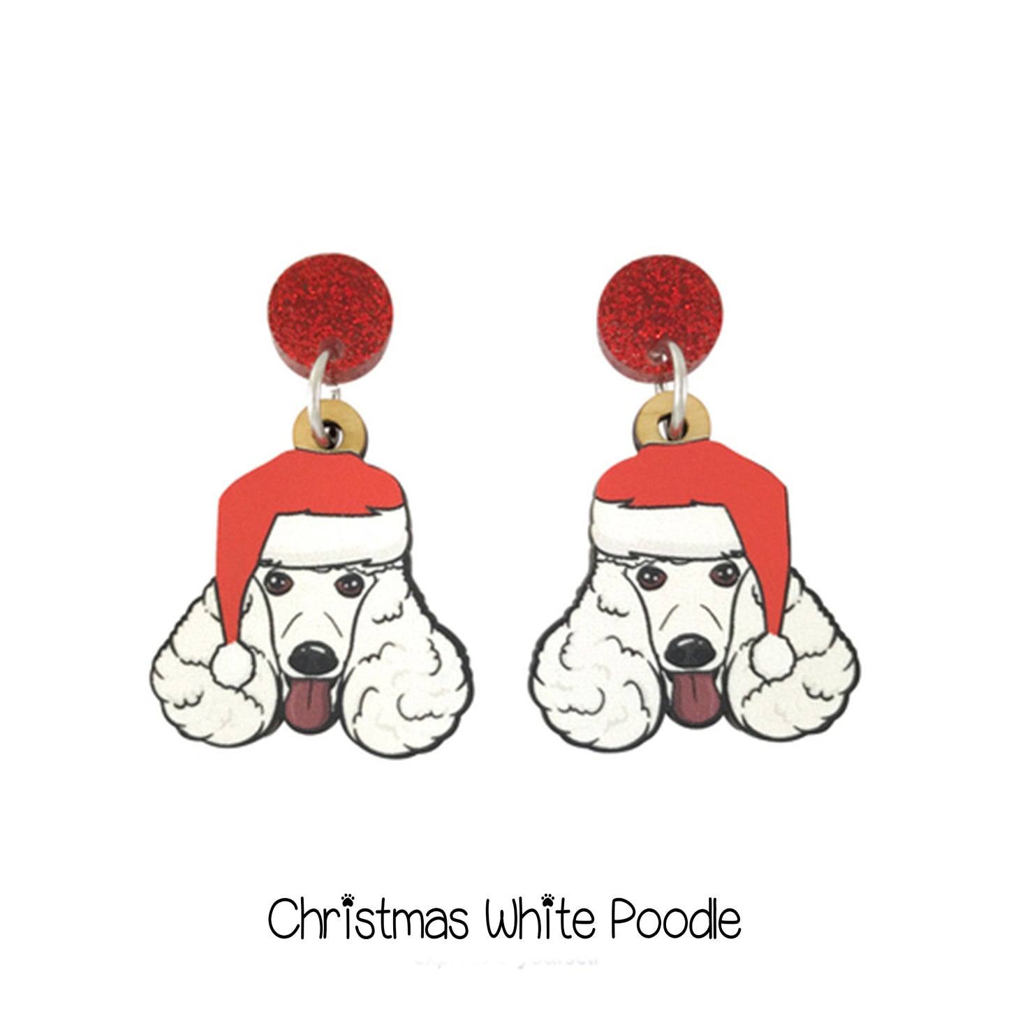 Doggy Christmas Earrings