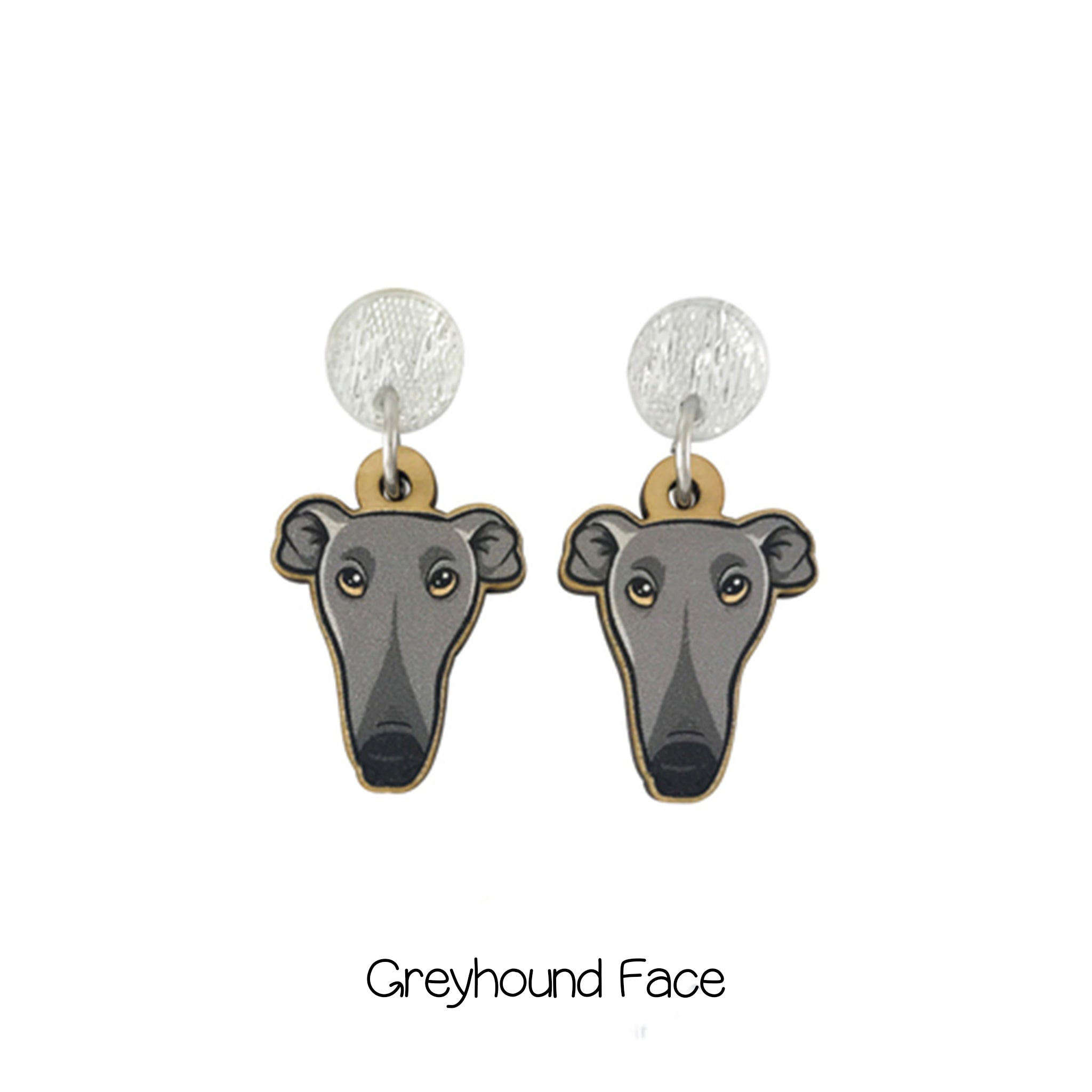 Half face deals earrings